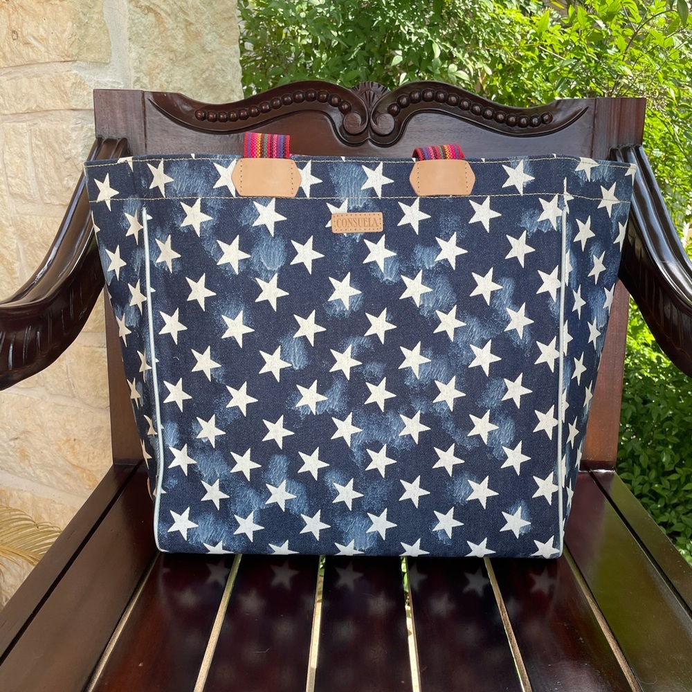 Consuela checked out tote- Star